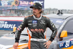 San Pedro, CA - September 20, 2014 :Bucky Lasek rally driver at the Red Bull GRC Global Ralleycross at the Port of Los Angeles in San Pedro, CA.